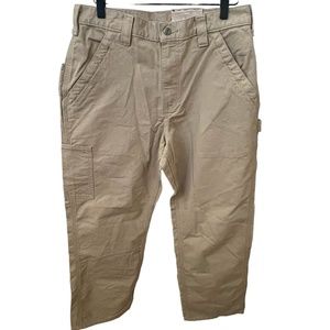 NWT MENS CARHARTT LOOSE ORIGINAL FIT CAVNAS WORK DUNGAREE PANTS